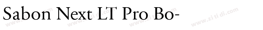 Sabon Next LT Pro Bo字体转换